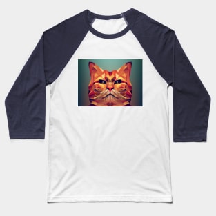 Angry Cat Art Baseball T-Shirt